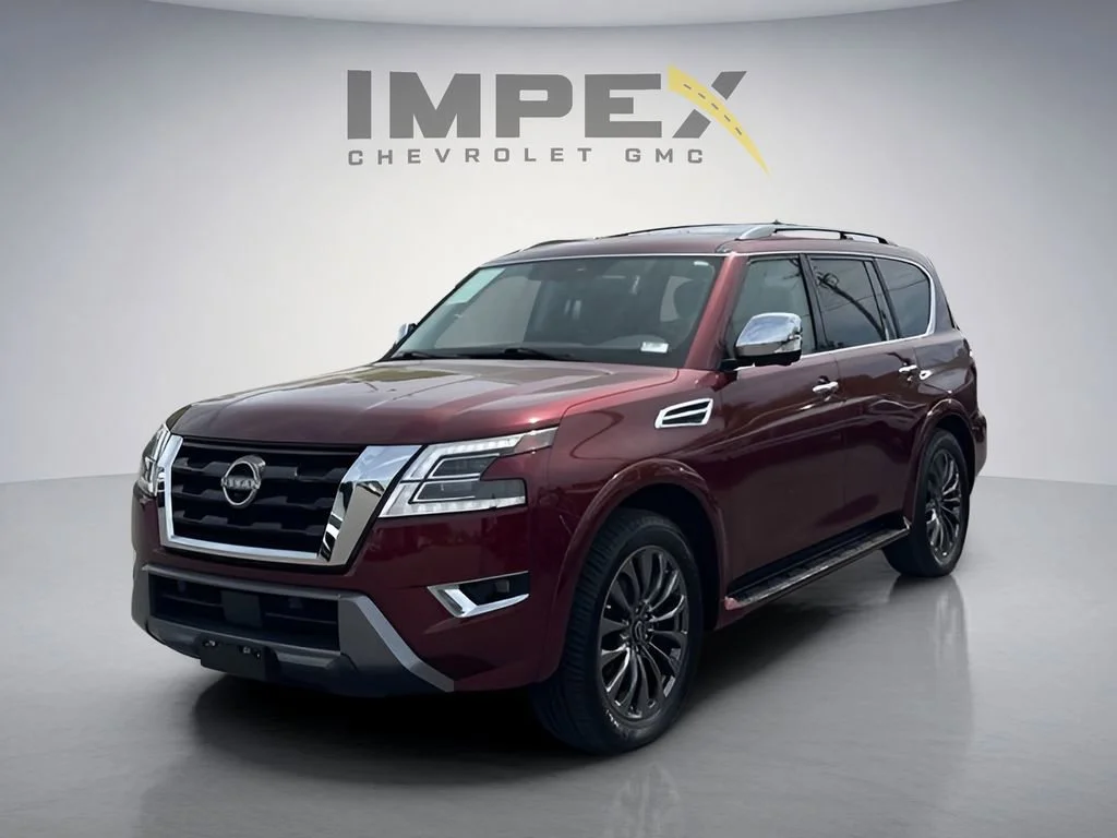 Used 2023 Maroon Nissan Platinum image 1