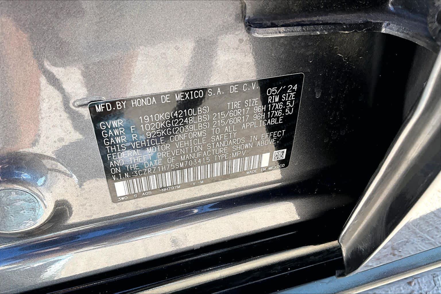 Used 2025 Modern Steel Metallic Honda EX-L image 34