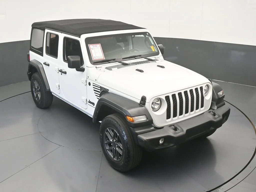 Used 2024 Bright White Clearcoat Jeep Sport S image 49