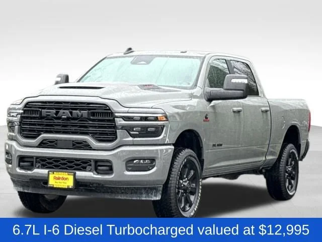 New 2026 Ceramic Gray Clear-Coat Exterior Paint RAM Laramie image 3