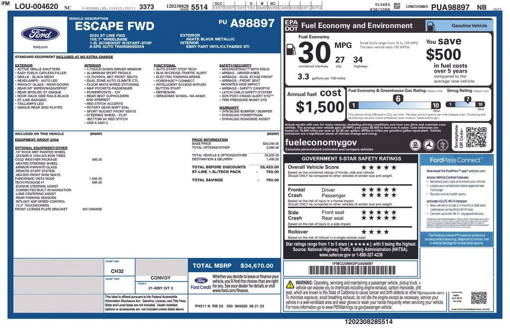 Used 2023 Black Ford ST-Line image 43