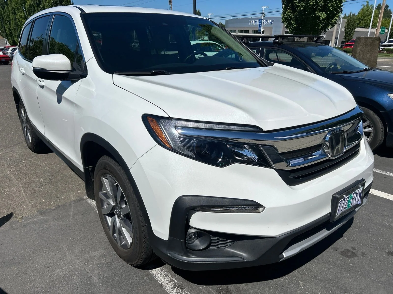Used 2021 Platinum White Pearl Honda EX-L image 3