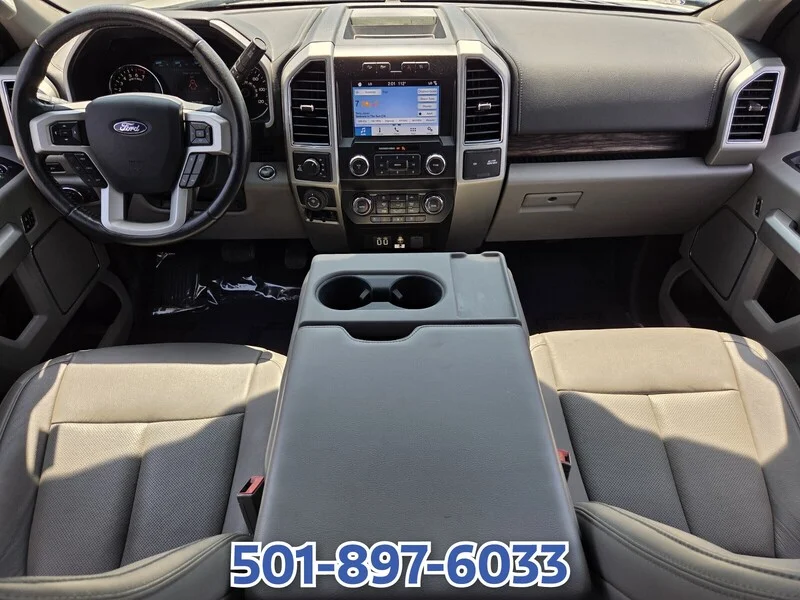 Used 2019 Oxford White FORD LARIAT 4WD SUPERCREW 5.5