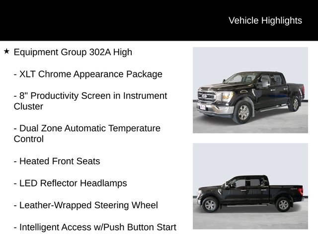 Certified Used 2021 Black Metallic Ford XLT image 13