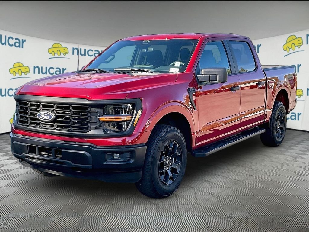 Used 2024 Rapid Red Metallic Tinted Clearcoat Ford STX SuperCrew image 3