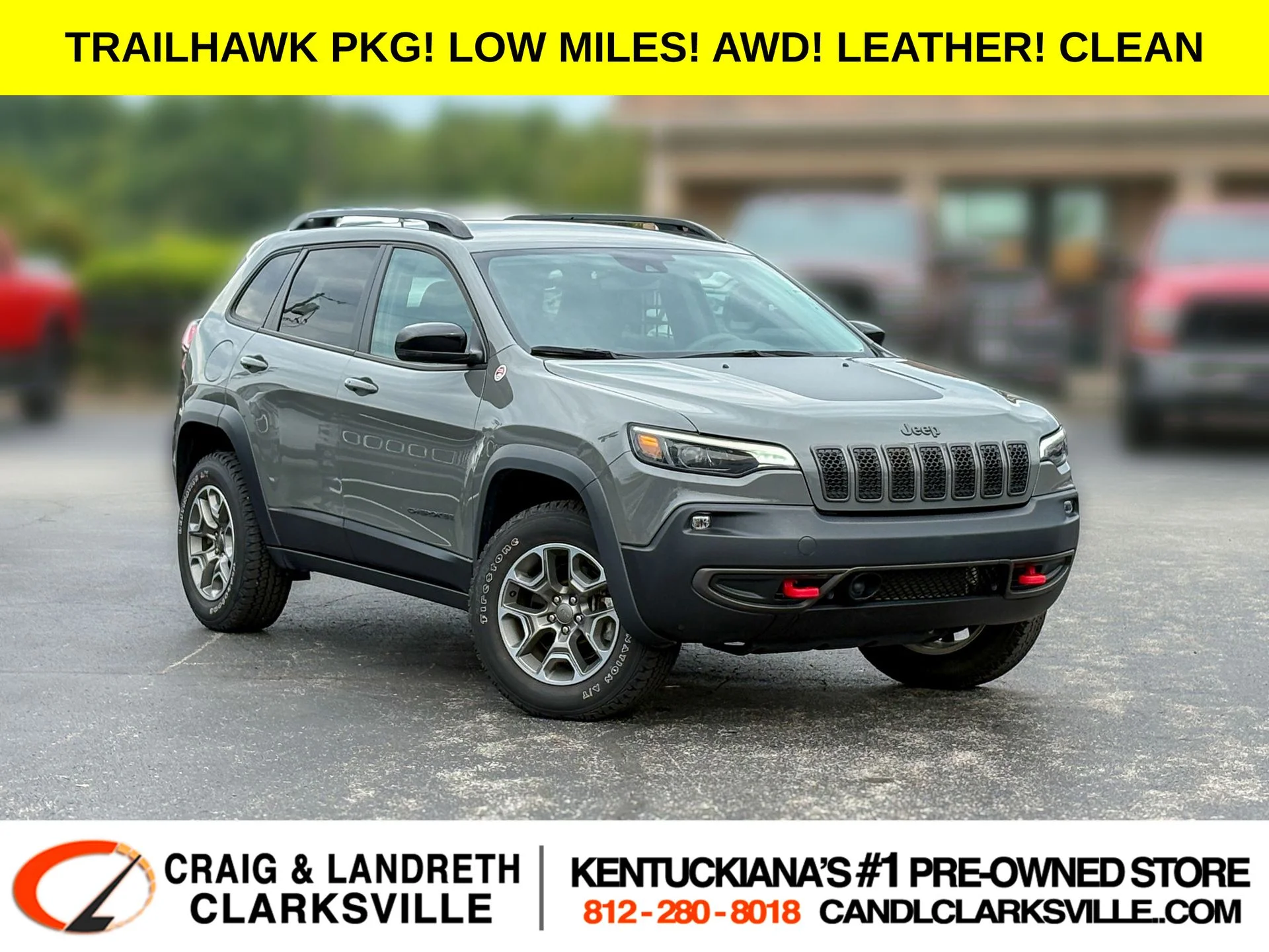 Used 2022 Gray Jeep Trailhawk image 1