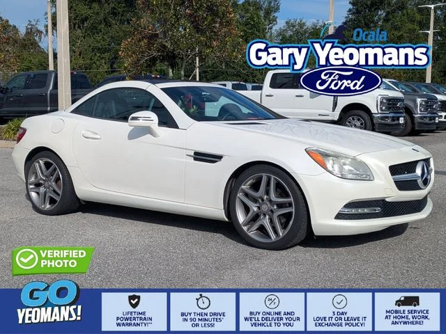 Used 2014 Diamond White Metallic Mercedes-Benz SLK 250 image 1