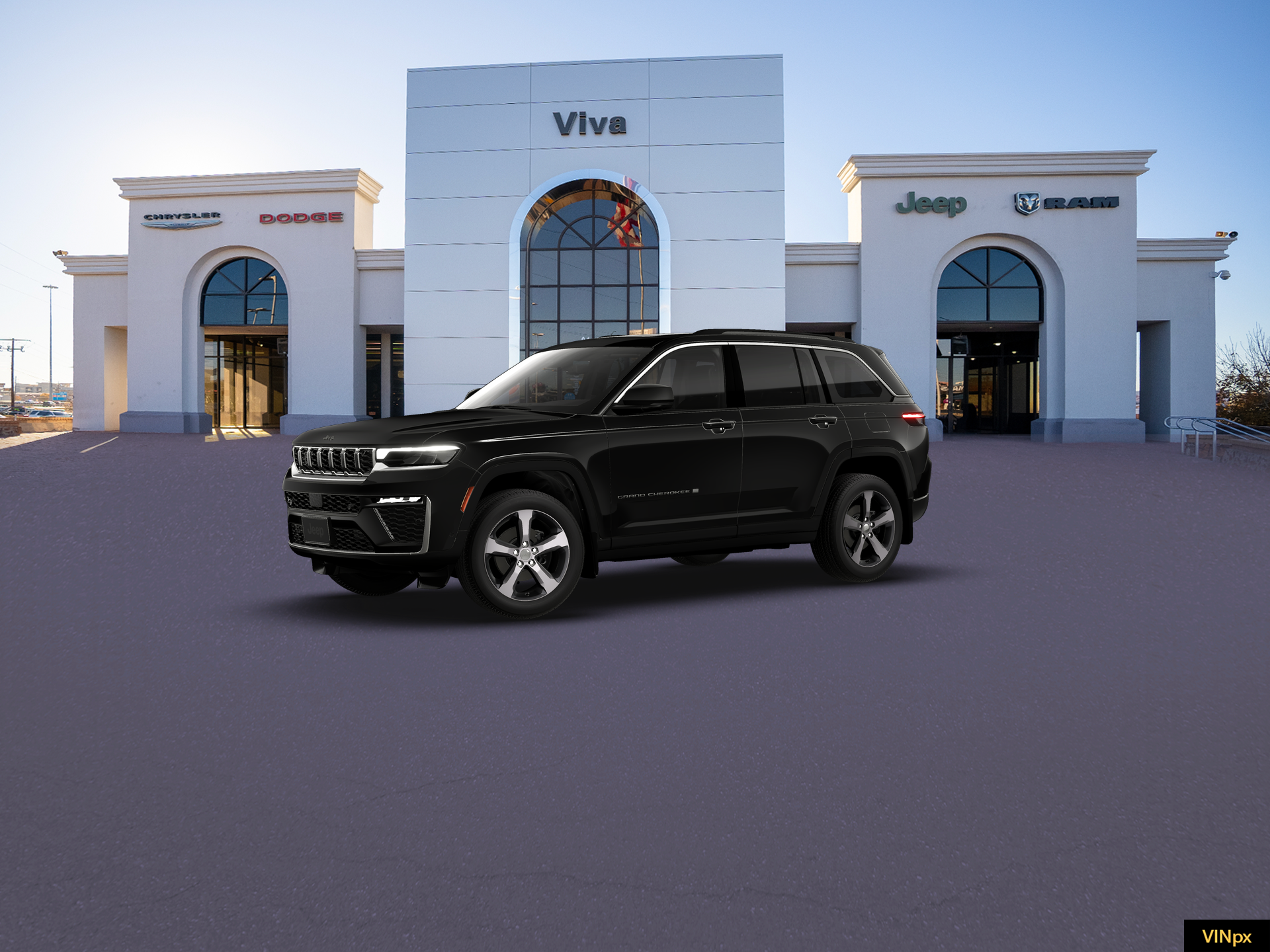 New 2026 Diamond Black Crystal Pearl-Coat Exterior Paint Jeep Limited image 2