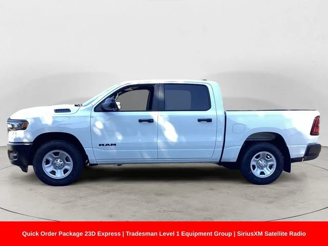 New 2026 Bright White Clearcoat Ram TRADESMAN CREW CAB 4X4 5