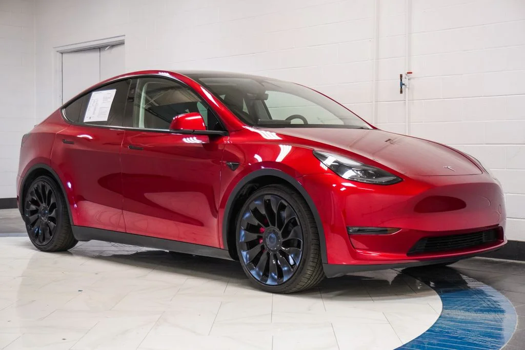 Used 2024 Red Tesla Performance image 5