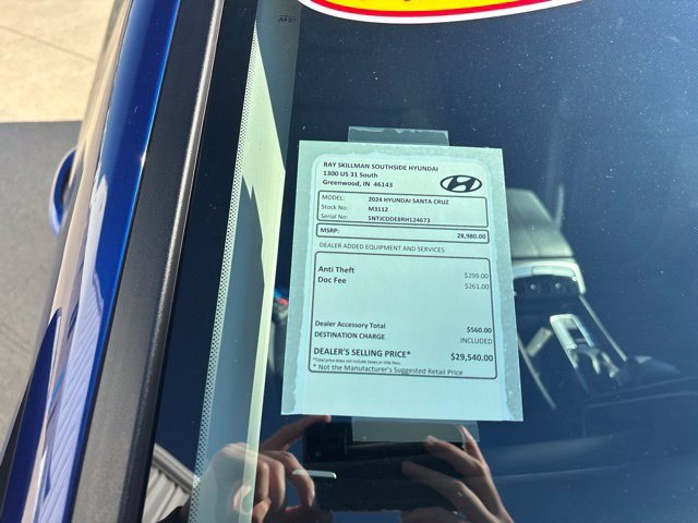 Certified Used 2024 Blue Hyundai SEL image 2