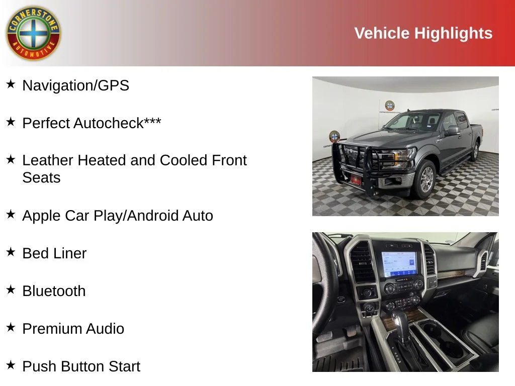 Used 2019 Ford F-150 Lariat with VIN 1FTEW1C47KKD55750 for sale in Elk River, Minnesota