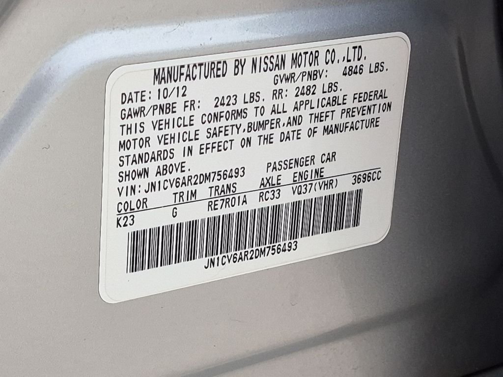 Used 2013 Silver INFINITI X image 31