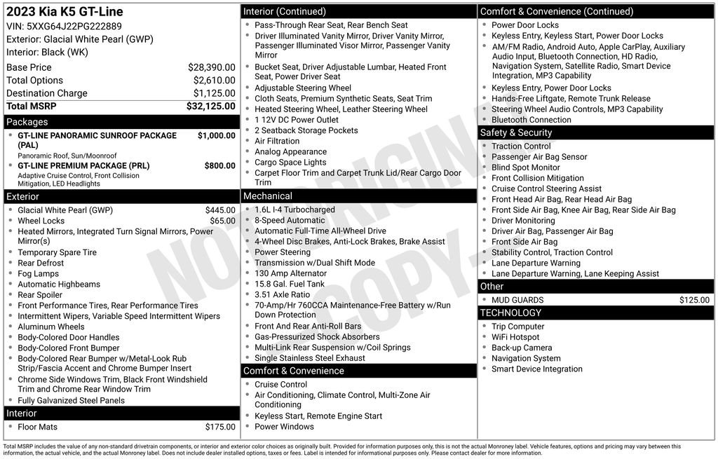 Used 2023 White Kia GT-Line image 6