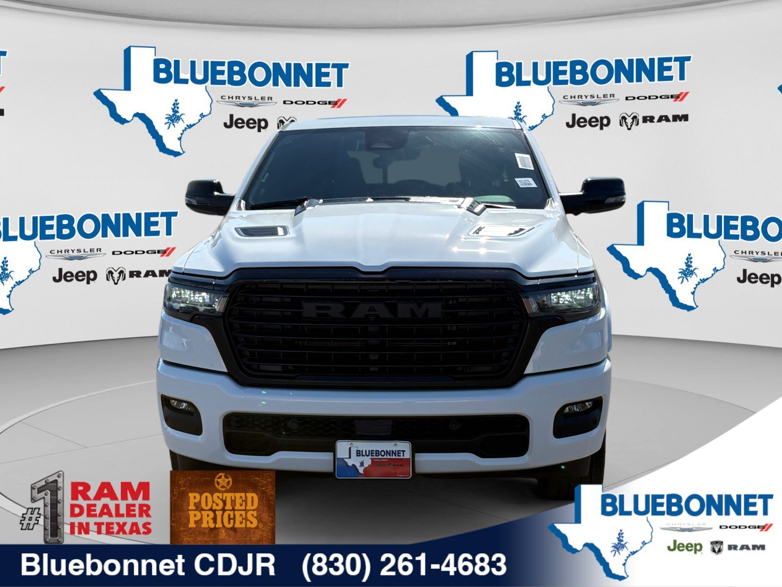 New 2026 Bright White Clear-Coat Exterior Paint RAM Laramie image 2