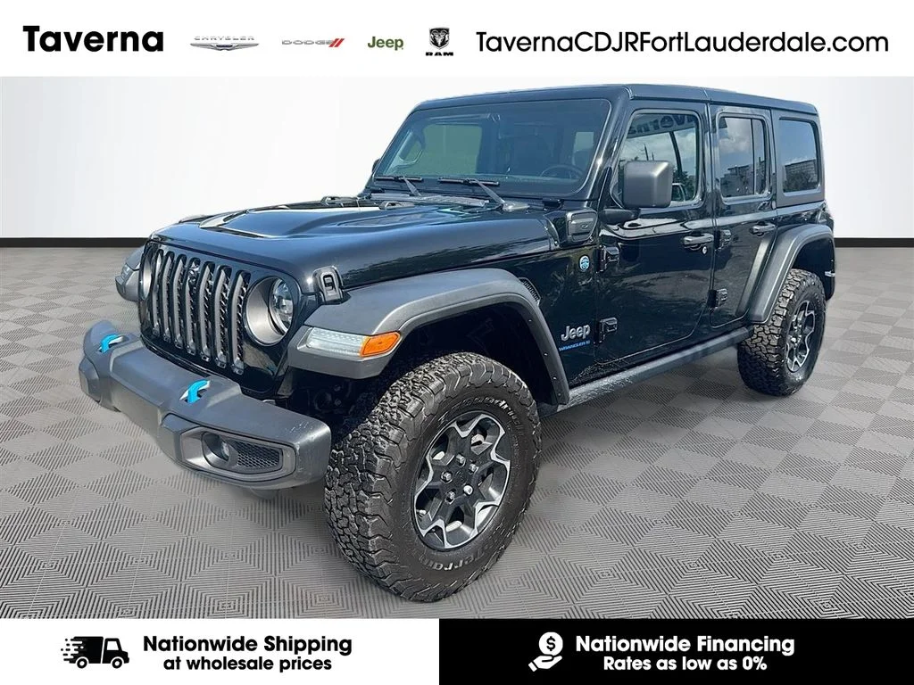 Used 2023 Black Jeep Rubicon 4xe image 1