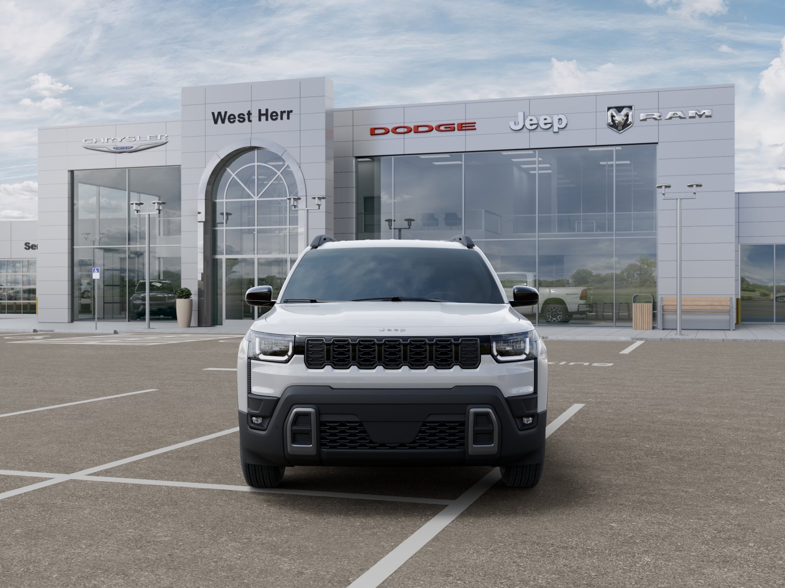 New 2026 Bright White Clear-Coat Exterior Paint Jeep Laredo image 56