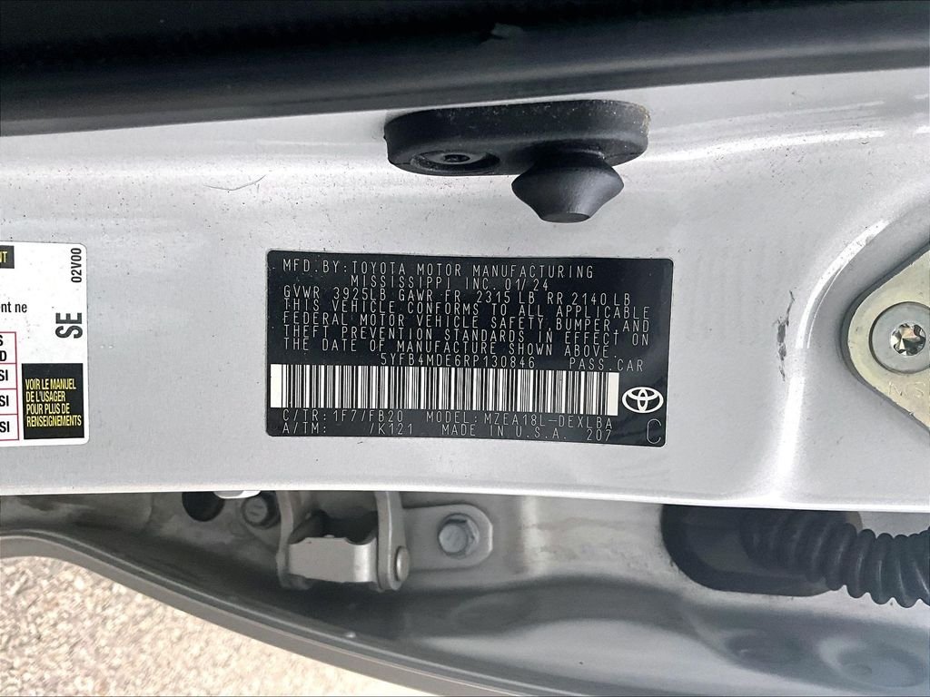Used 2024 Silver Toyota LE image 9