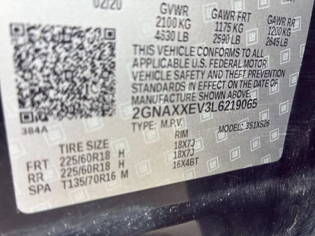 Certified Used 2020 MOSAIC BLACK METALLIC Chevrolet Premier image 14