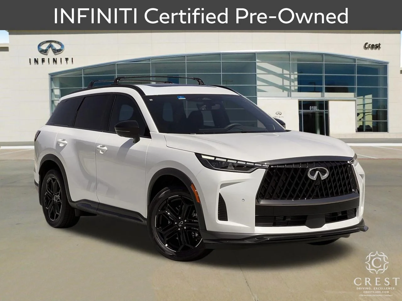 Certified Used 2026 Radiant White INFINITI SPORT image 1