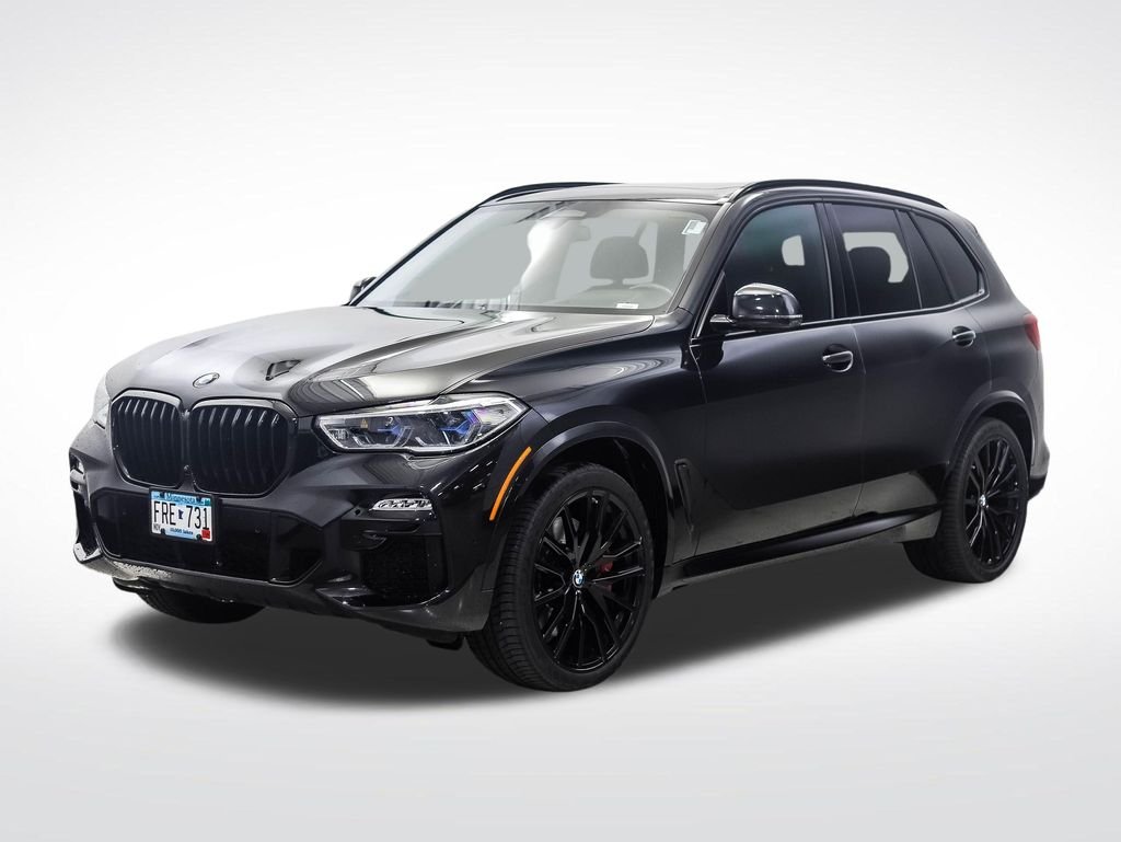 Used 2021 Black Sapphire Metallic BMW M50i image 1