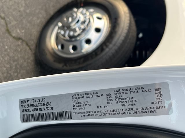 New 2026 Bright White Clear-Coat Exterior Paint RAM Laramie image 35