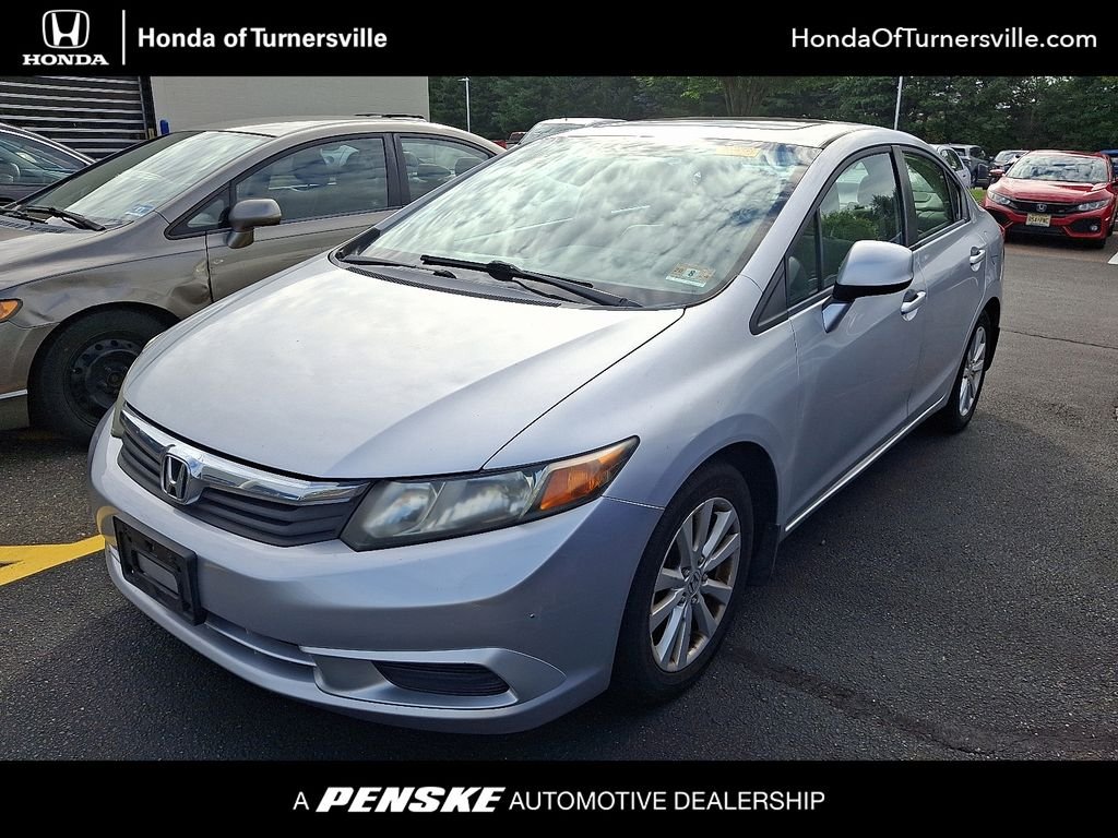 Used 2012 Alabaster Silver Metallic Honda EX image 1