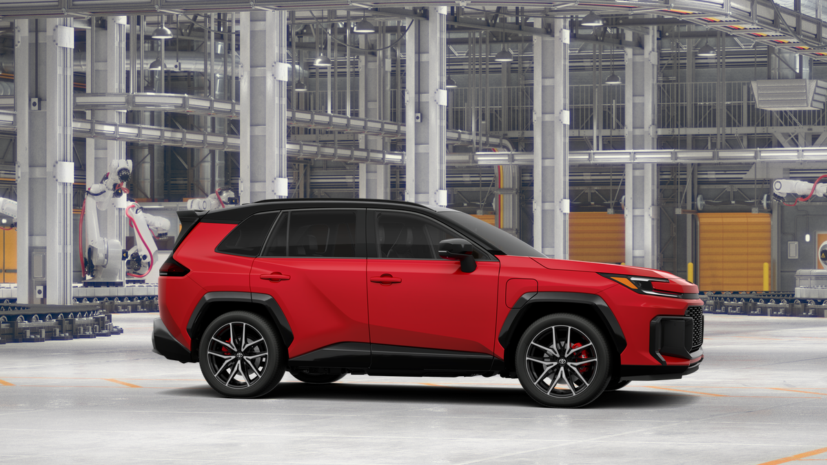 New 2026 Supersonic Red with Midnight Black Metallic roof Toyota GR SPORT image 13