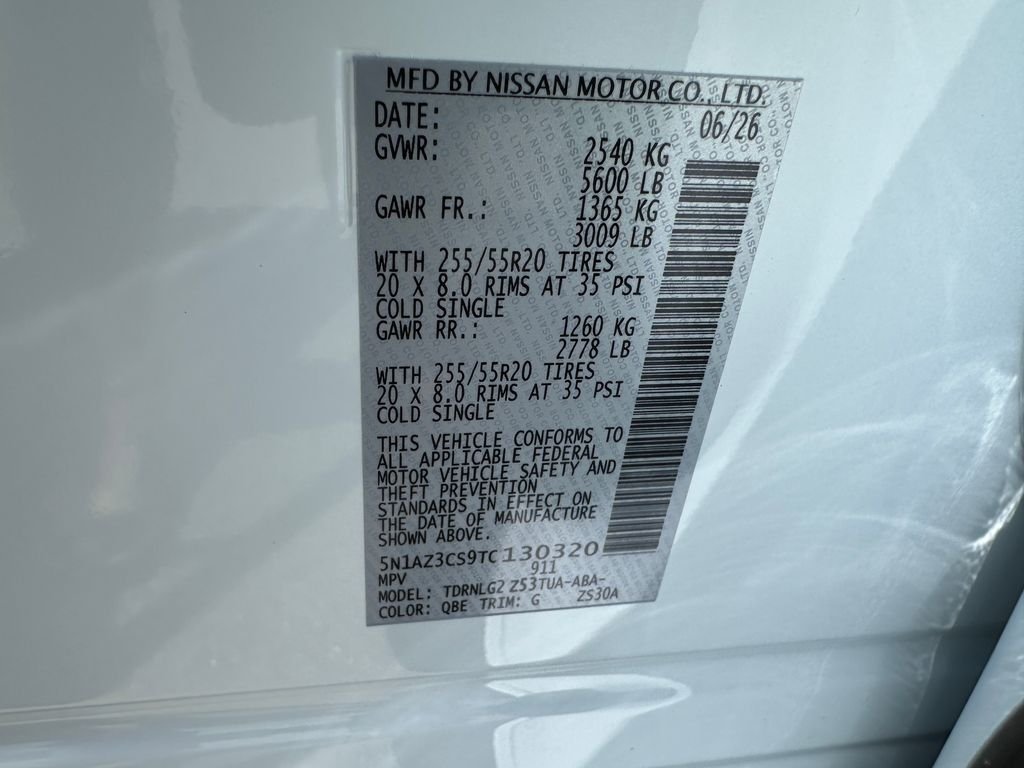 New 2026 White Nissan SL image 11