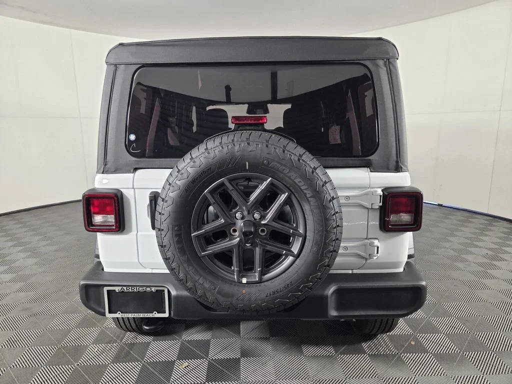 New 2026 Bright White Clear-Coat Exterior Paint Jeep Sport S image 6