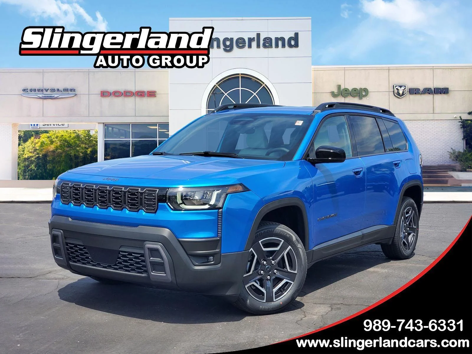New 2026 Hydro Blue Pearl-Coat Exterior Paint Jeep Limited image 1