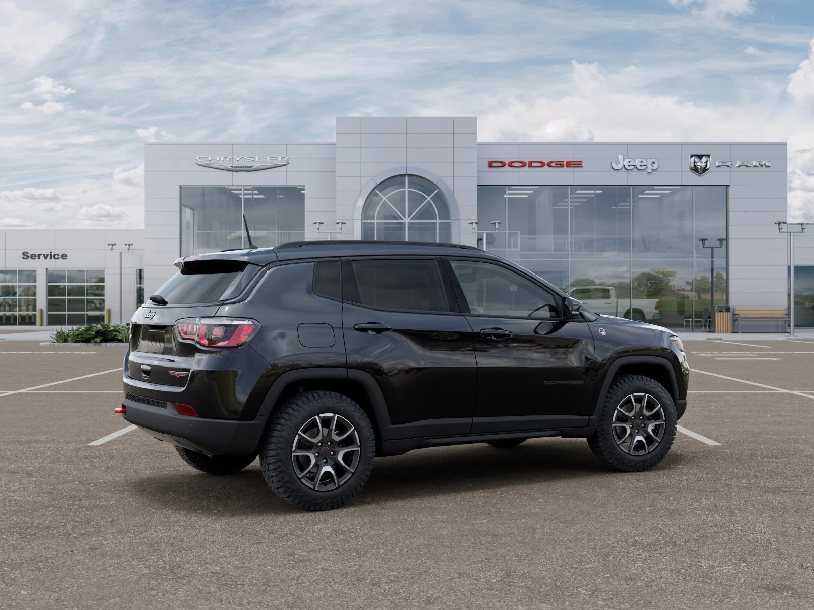 New 2026 Diamond Black Crystal Pearl-Coat Exterior Paint Jeep Trailhawk image 32