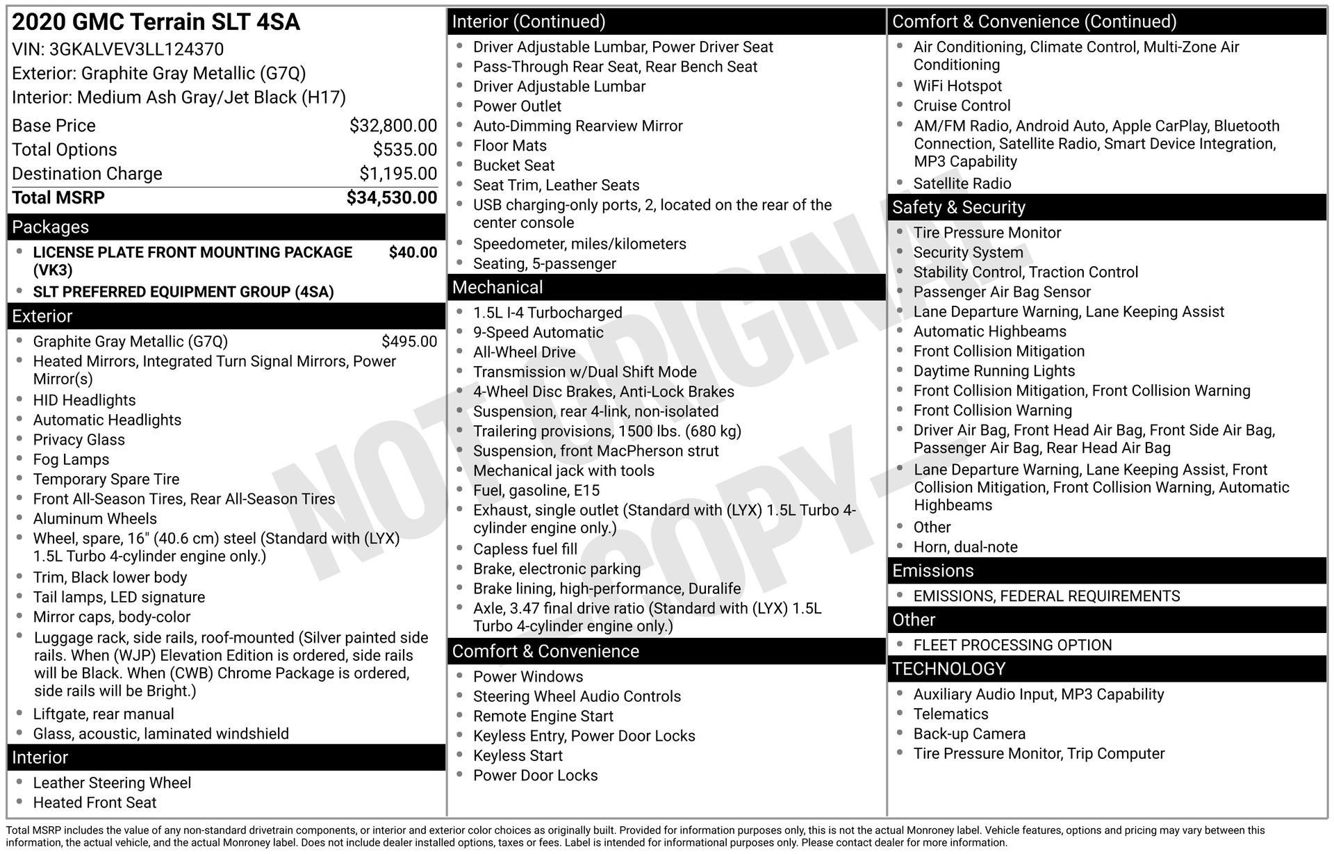 2020 GMC TERRAIN - Image 3