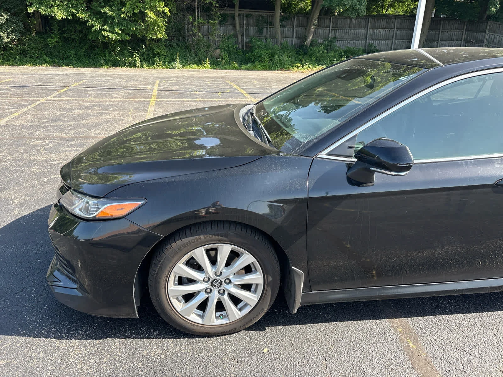 Used 2019 Midnight Black Metallic Toyota LE image 2