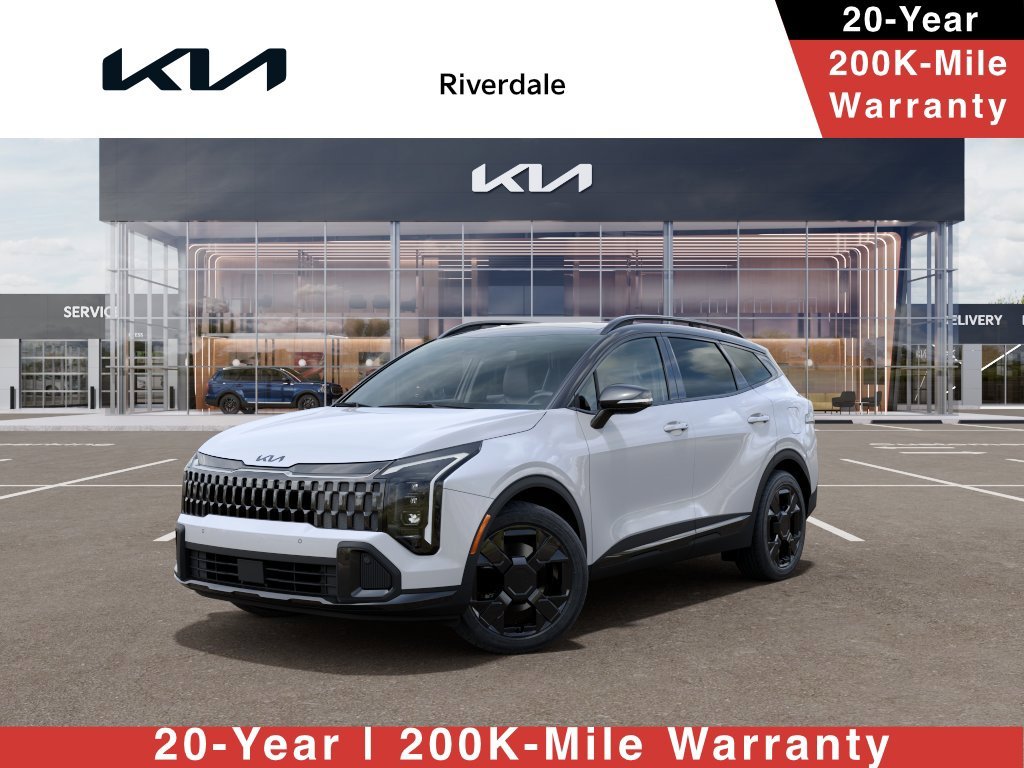 New 2027 Glacial White Pearl / Black Ro Kia X-Line image 1