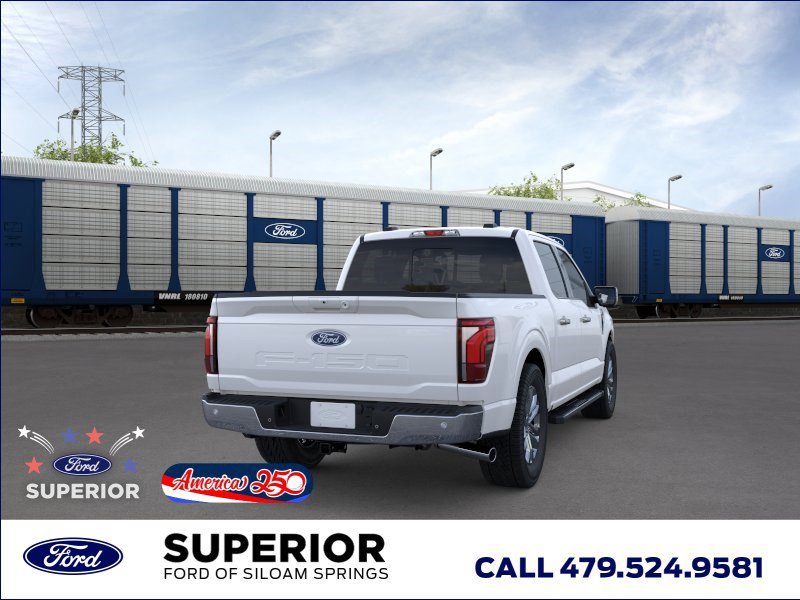 New 2026 Star White Metallic Tri-Coat Ford Lariat® image 8