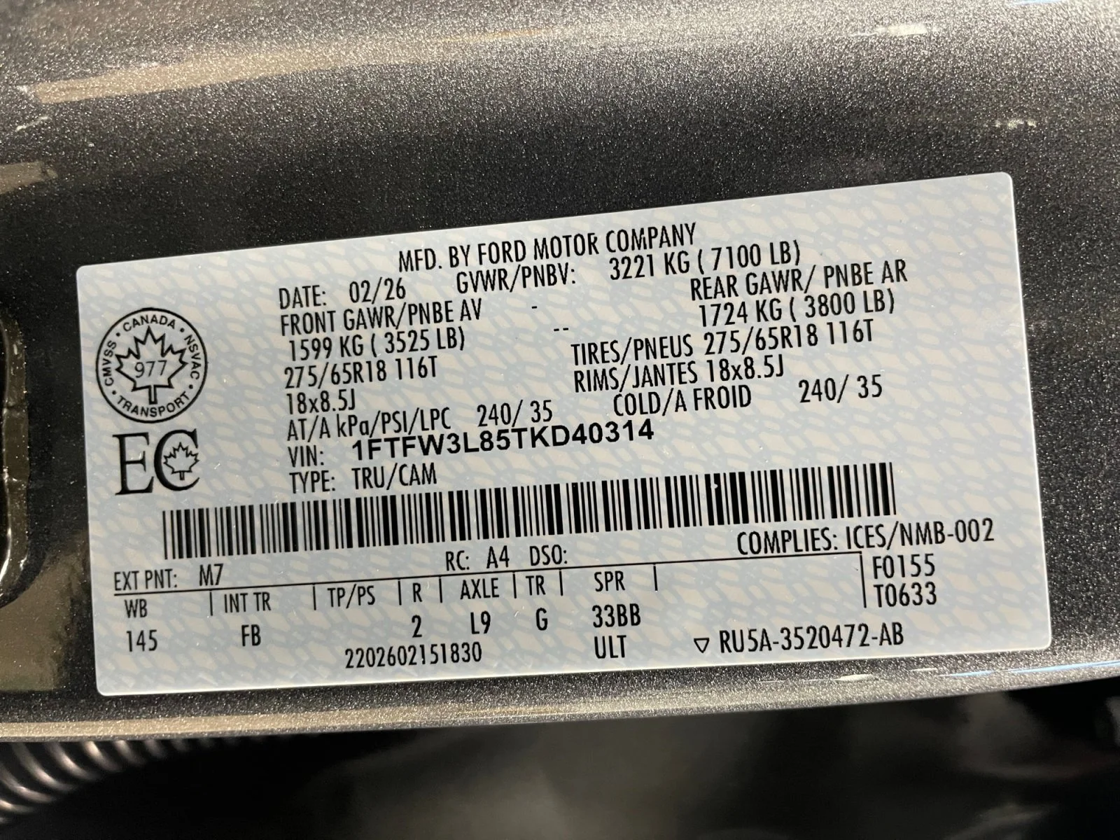 New 2026 CARBONIZED GREY METALLIC Ford XLT image 19