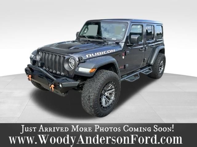 Used 2021 Granite Crystal Clearcoat Metallic Jeep Unlimited Rubicon image 1