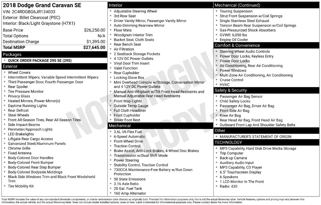 Used 2018 Silver Dodge SE image 10