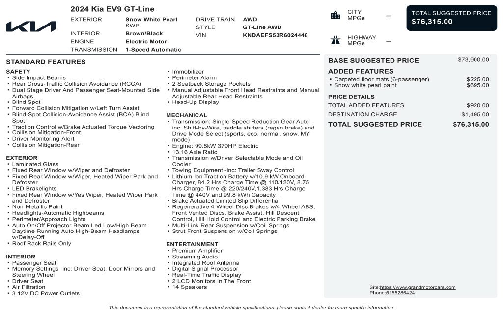 Used 2024 White Kia GT-Line image 3