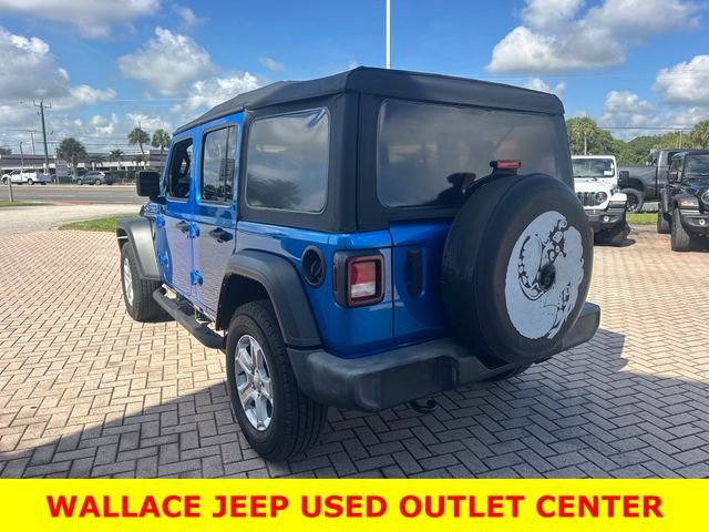 Used 2021 Blue Jeep Unlimited Sport S image 8