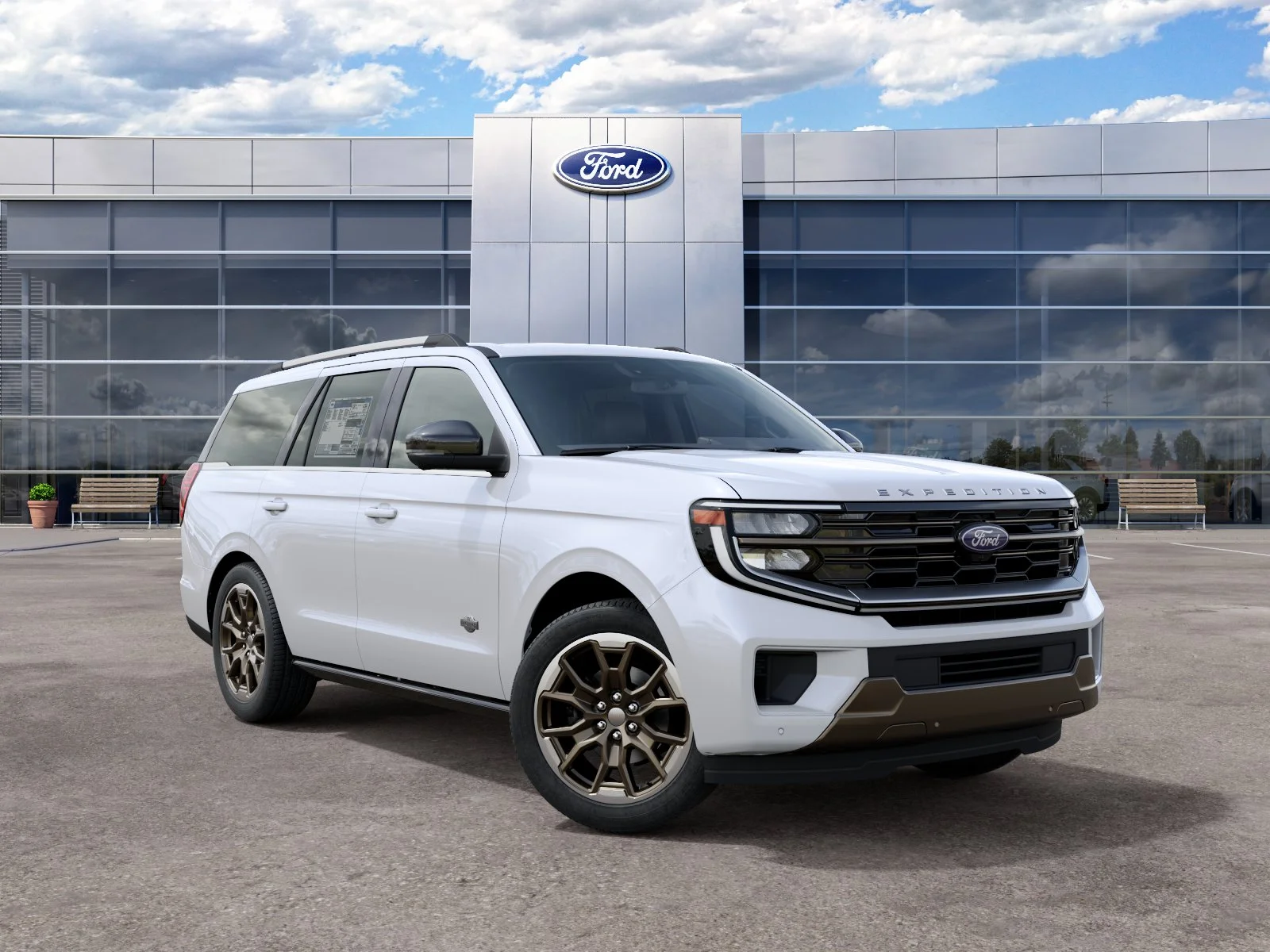 New 2027 Star White Metallic Tri-Coat Ford King Ranch image 39