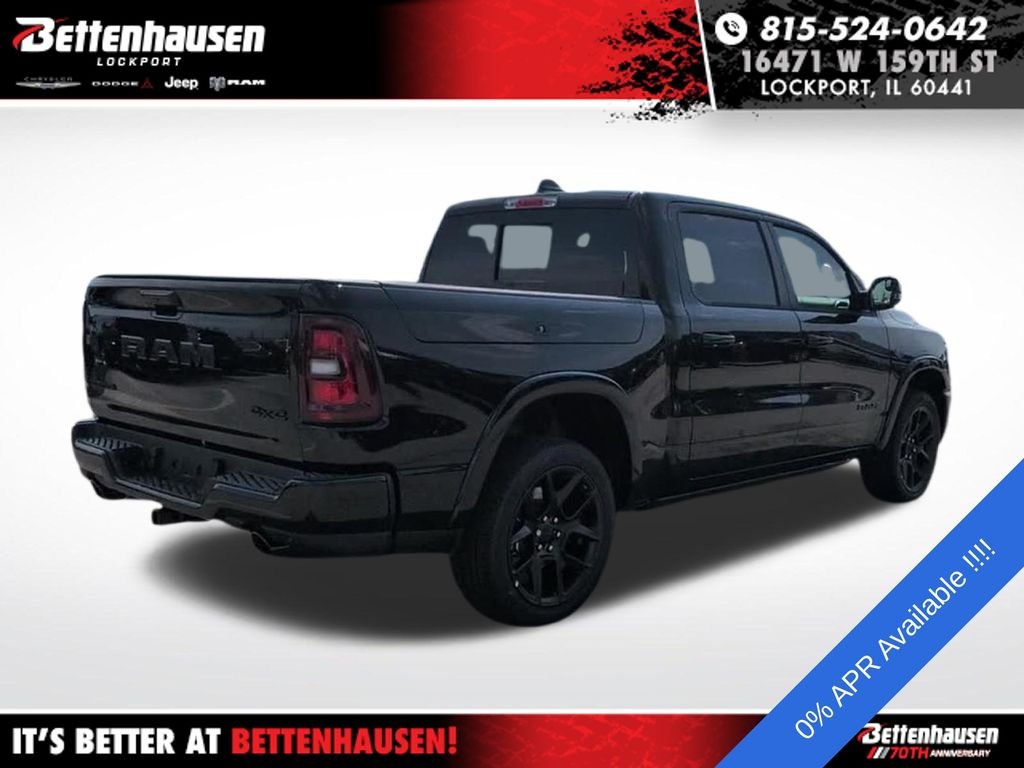 New 2027 Diamond Black Crystal Pearl-Coat Exterior Paint RAM Laramie image 5