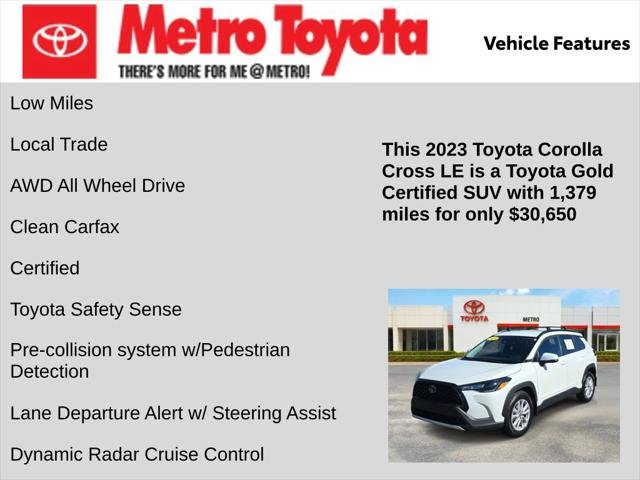 Certified Used 2023 WIND CHILL PEARL* Toyota LE image 6