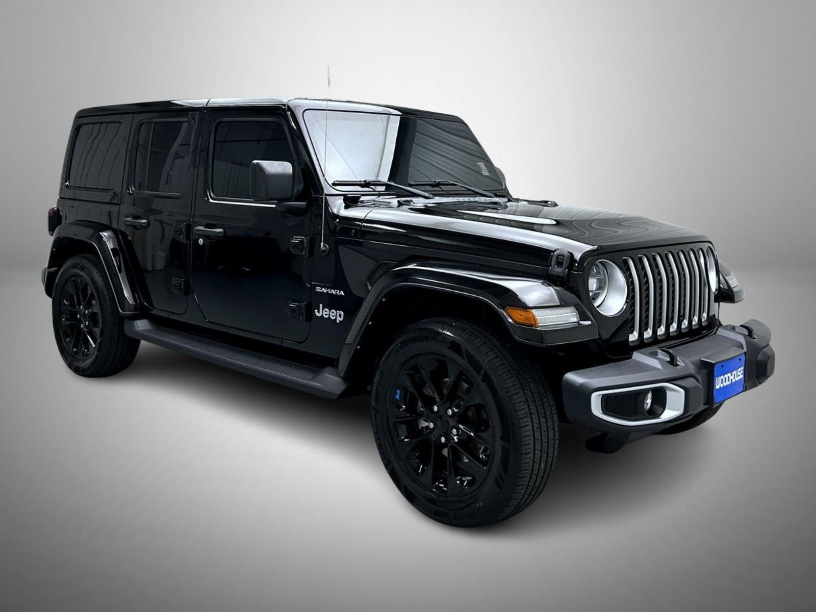 Used 2022 Black Jeep Unlimited Sahara 4xe image 3