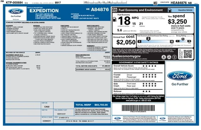 Used 2017 Black Ford Limited image 33