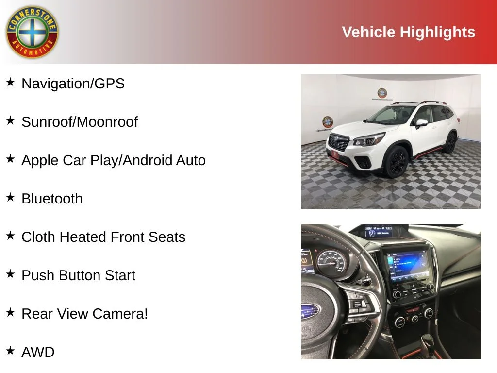 Used 2020 Subaru Forester Sport with VIN JF2SKARC4LH475518 for sale in Elk River, Minnesota