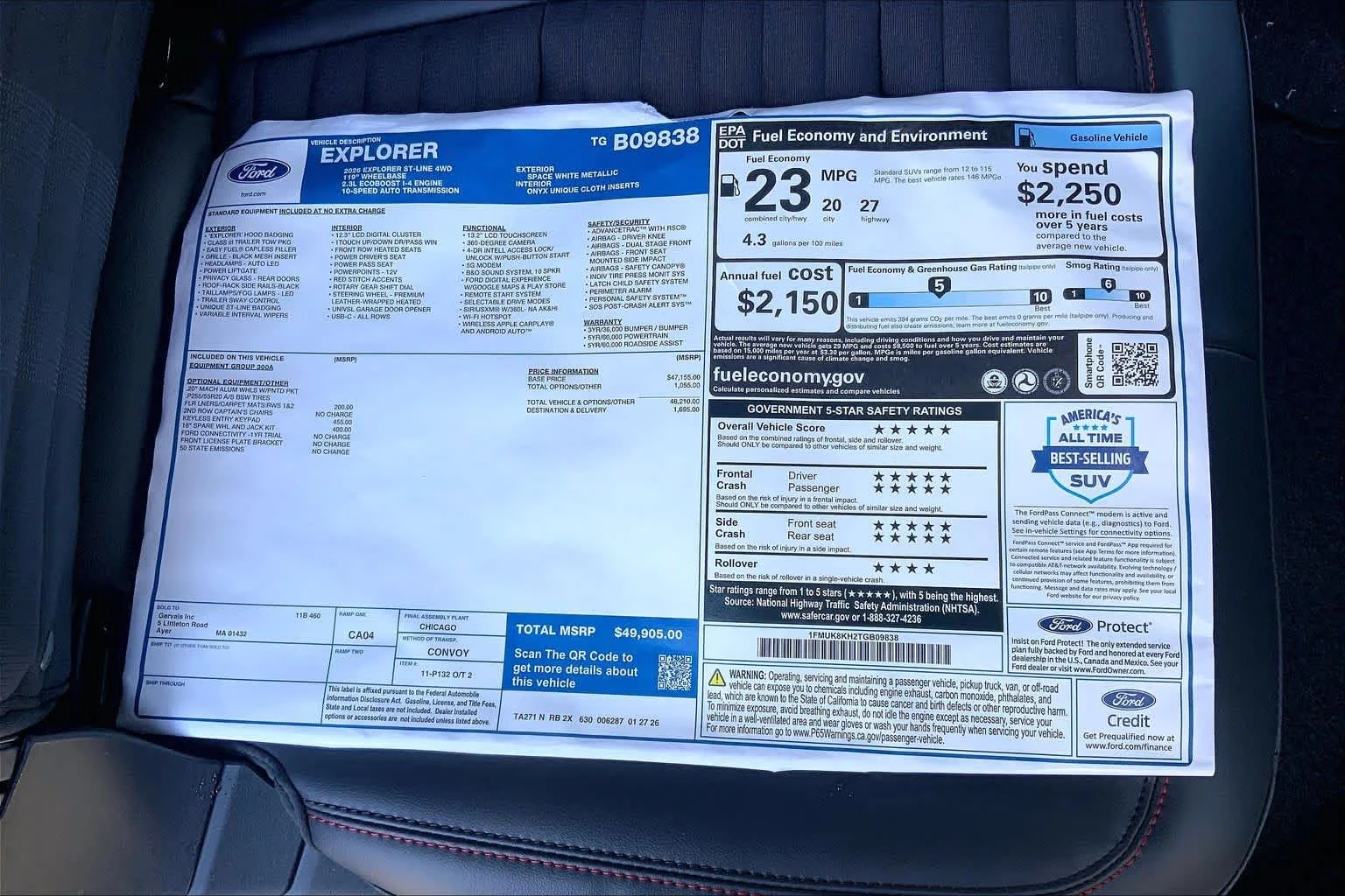 New 2026 Space White Metallic Ford ST-Line image 18