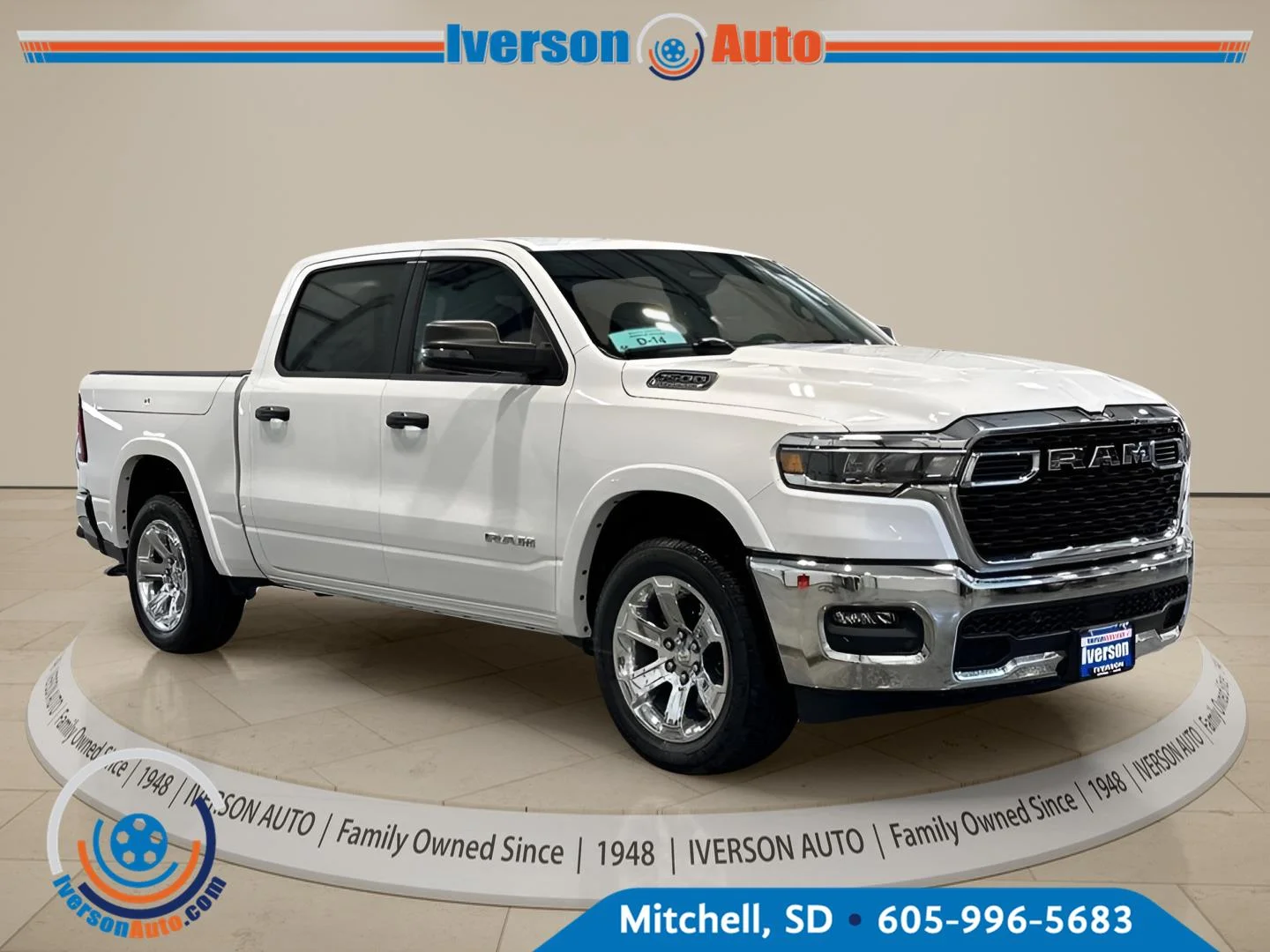 New 2026 Bright White Clear-Coat Exterior Paint RAM Big Horn image 1