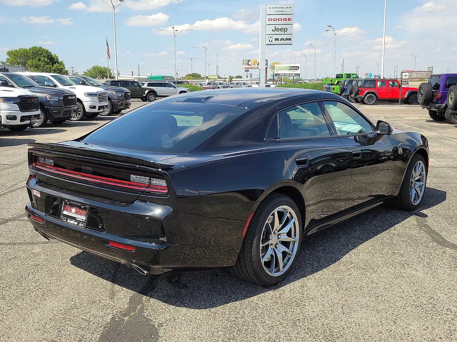 New 2026 Diamond Black Crystal Pearlcoat Dodge SCAT PACK PLUS 4-DOOR AWD image 4